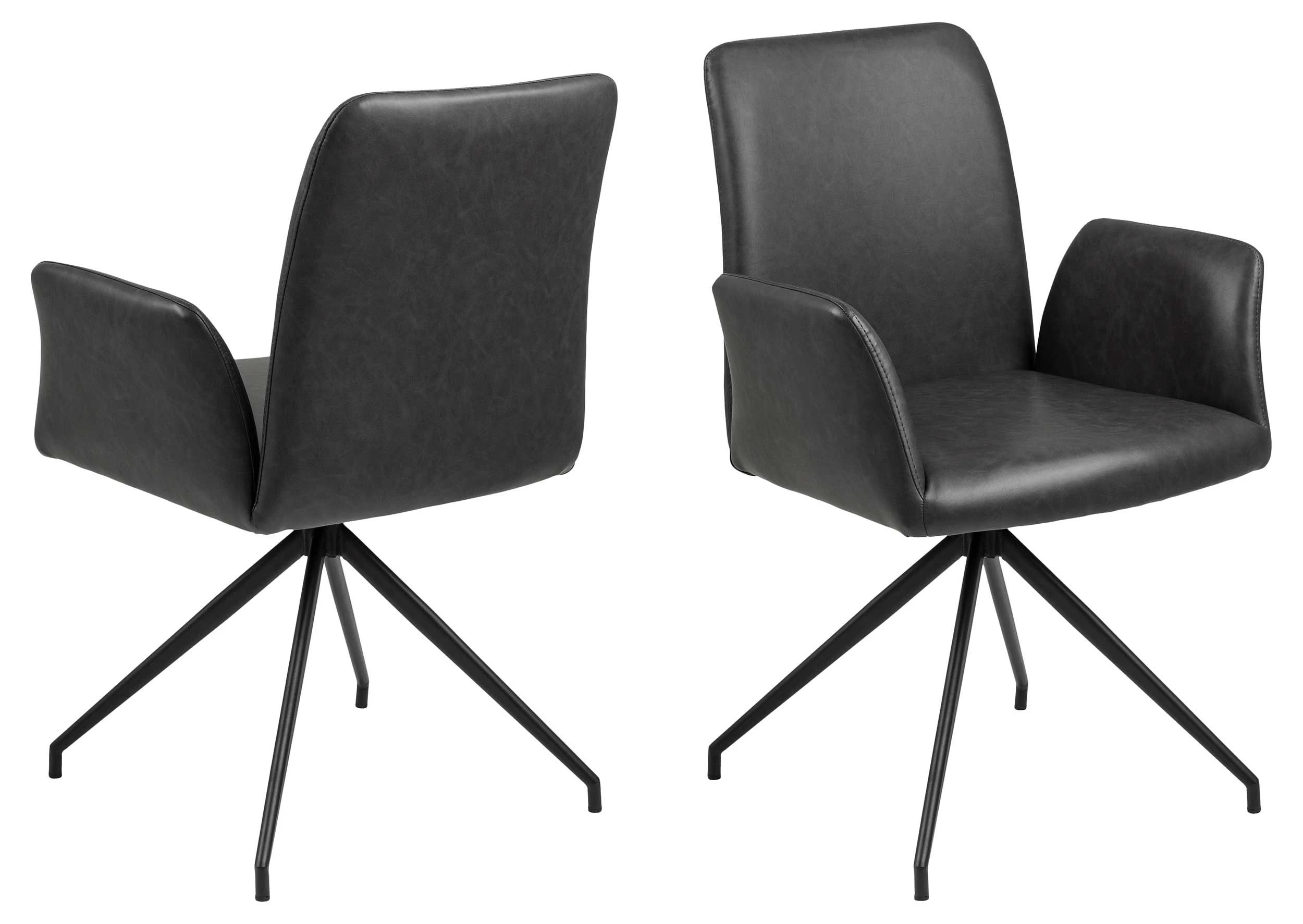 Draaistoel Robert - Zwart 3 Draaistoel Robert - Zwart