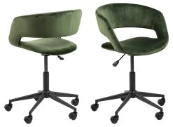 Bureaustoel Dusty - Bosgroen/zwart -Collectie Slaapkamermeubels 0000085303 1 54fd