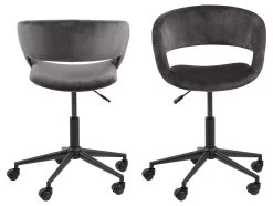 Bureaustoel Dusty - Donkergrijs/zwart 19 Bureaustoel Dusty - Donkergrijs/zwart -Collectie Slaapkamermeubels 0000085889 2 e2bb