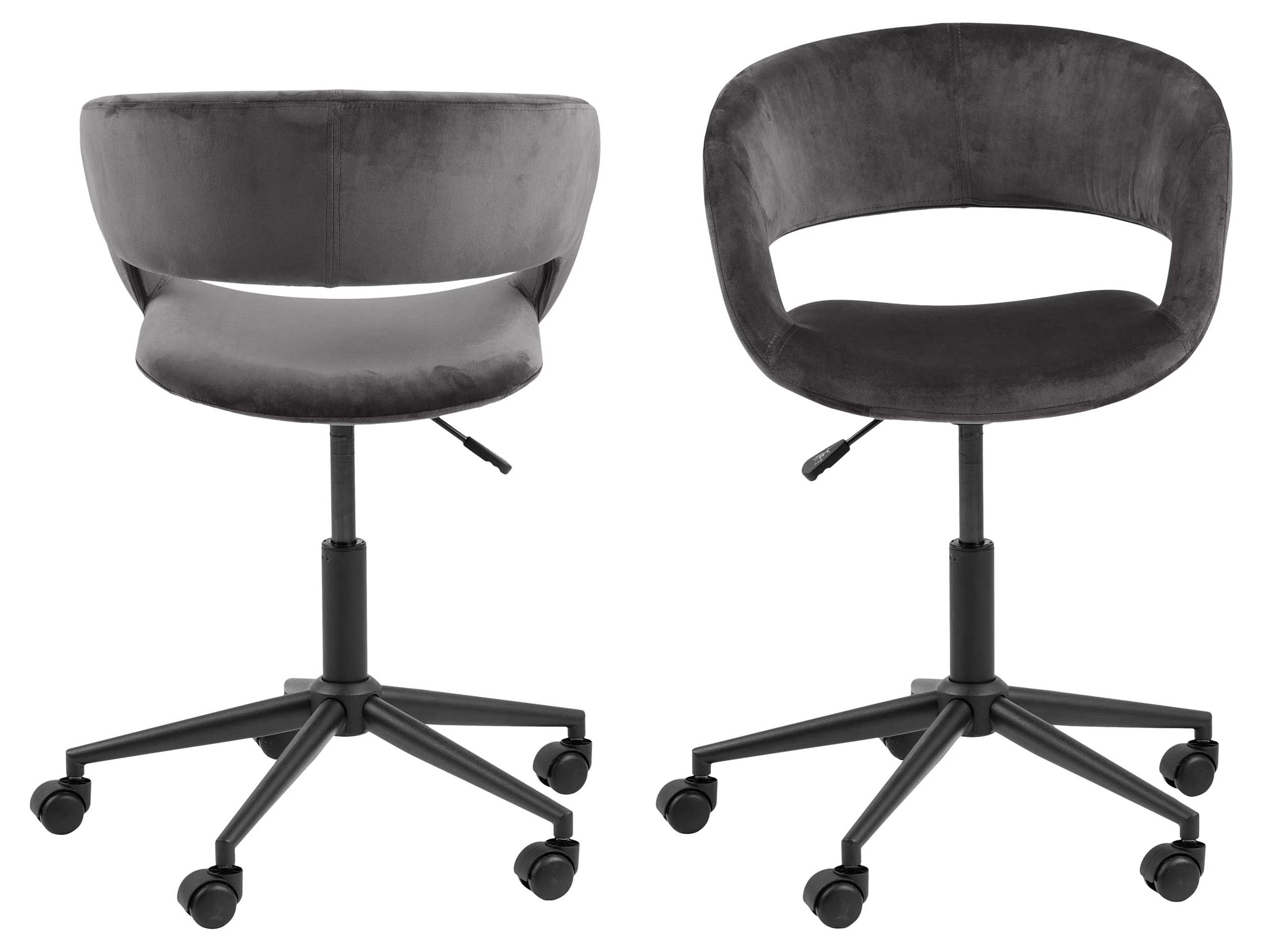 Bureaustoel Dusty - Donkergrijs/zwart 10 Bureaustoel Dusty - Donkergrijs/zwart - Afbeelding 8