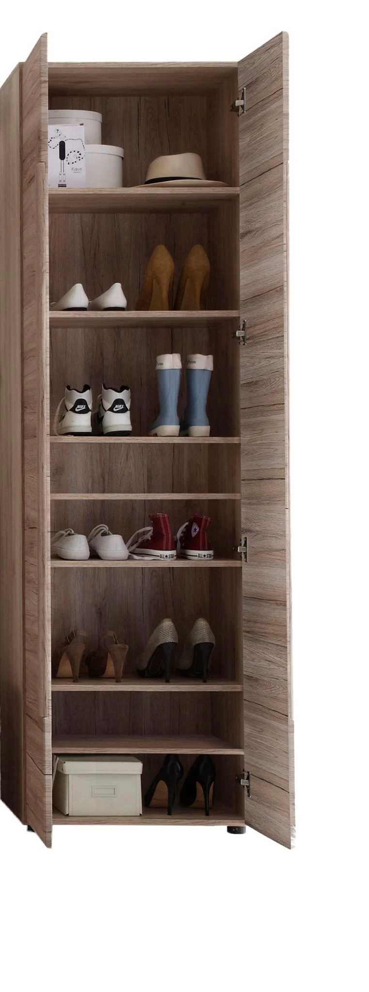 Garderobekast Malea | 60 X 38 X 188 Cm | Licht-eiken Decor 4 Garderobekast Malea | 60 X 38 X 188 Cm | Licht-eiken Decor - Afbeelding 2