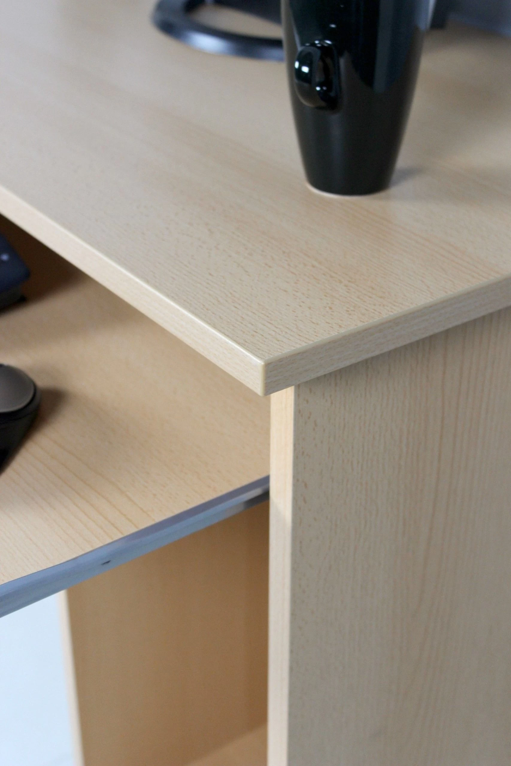 Bureau Norbert 90cm Met Wieltjes - Beuk 8 Bureau Norbert 90cm Met Wieltjes - Beuk - Afbeelding 6