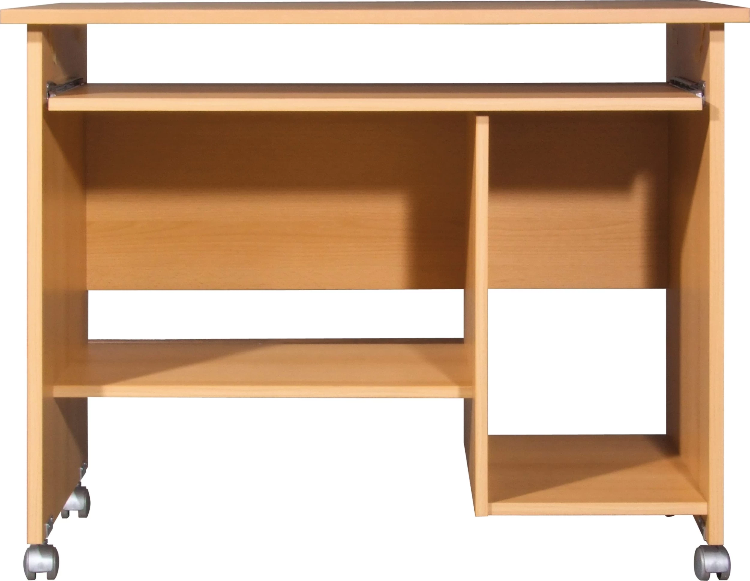 Bureau Norbert 90cm Met Wieltjes - Beuk 10 Bureau Norbert 90cm Met Wieltjes - Beuk - Afbeelding 8