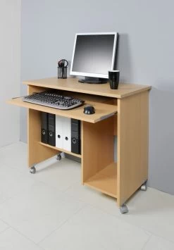 Bureau Norbert 90cm Met Wieltjes - Beuk 14 Bureau Norbert 90cm Met Wieltjes - Beuk -Collectie Slaapkamermeubels 0482 11 pe dek a c500
