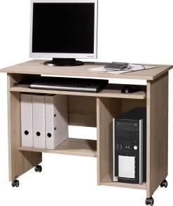 Bureau Benji Met Wieltjes 90cm - Eik -Collectie Slaapkamermeubels 0486 156 pe dek a cut 295e