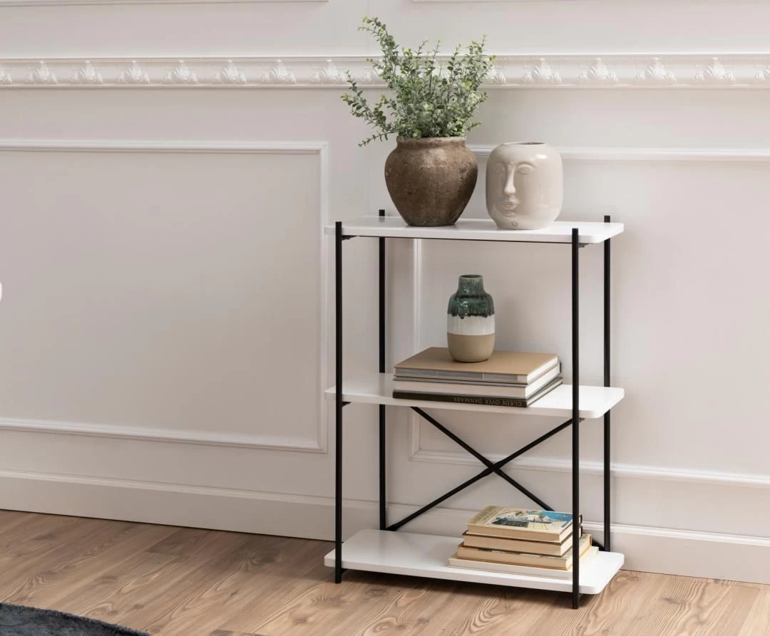 Boekenrek Pascal 60x75cm - Wit 7 Boekenrek Pascal 60x75cm - Wit - Afbeelding 5