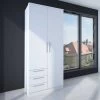 Kledingkast Ramos 80cm Met 2 Deuren & 3 Laden - Wit 2 Kledingkast Ramos 80cm Met 2 Deuren & 3 Laden - Wit -Collectie Slaapkamermeubels 1017BLANCO 000 B 2e29