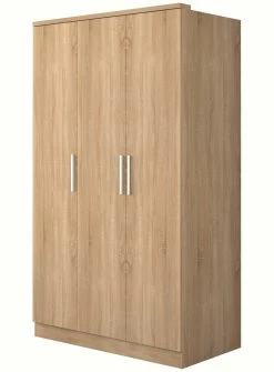 Kledingkast Ramos 120cm Met 3 Deuren - Eik -Collectie Slaapkamermeubels 1018ROBLE 100 2a82