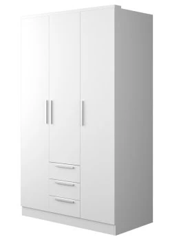 Kledingkast Ramos 120cm Met 3 Deuren & 3 Laden - Wit 10 Kledingkast Ramos 120cm Met 3 Deuren & 3 Laden - Wit -Collectie Slaapkamermeubels 1019BLANCO 100 8b7d