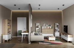 Bureau Horizon 134cm - Eik/wit -Collectie Slaapkamermeubels 1150X0321A41 Horizon Desk natural oak and white 10 0787