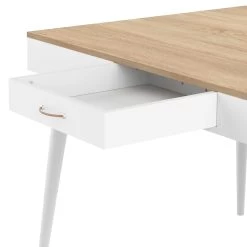 Bureau Horizon 134cm - Eik/wit -Collectie Slaapkamermeubels 1150X0321A41 Horizon Desk natural oak and white 9 356c