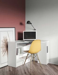 Hoekbureau Plan - Wit -Collectie Slaapkamermeubels 1212A2100X00 Plan desk white 1 792d