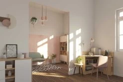 Hoekbureau Wall - Eik/wit 22 Hoekbureau Wall - Eik/wit -Collectie Slaapkamermeubels 1213A3421X00 wall natural oak and white 8 26d3