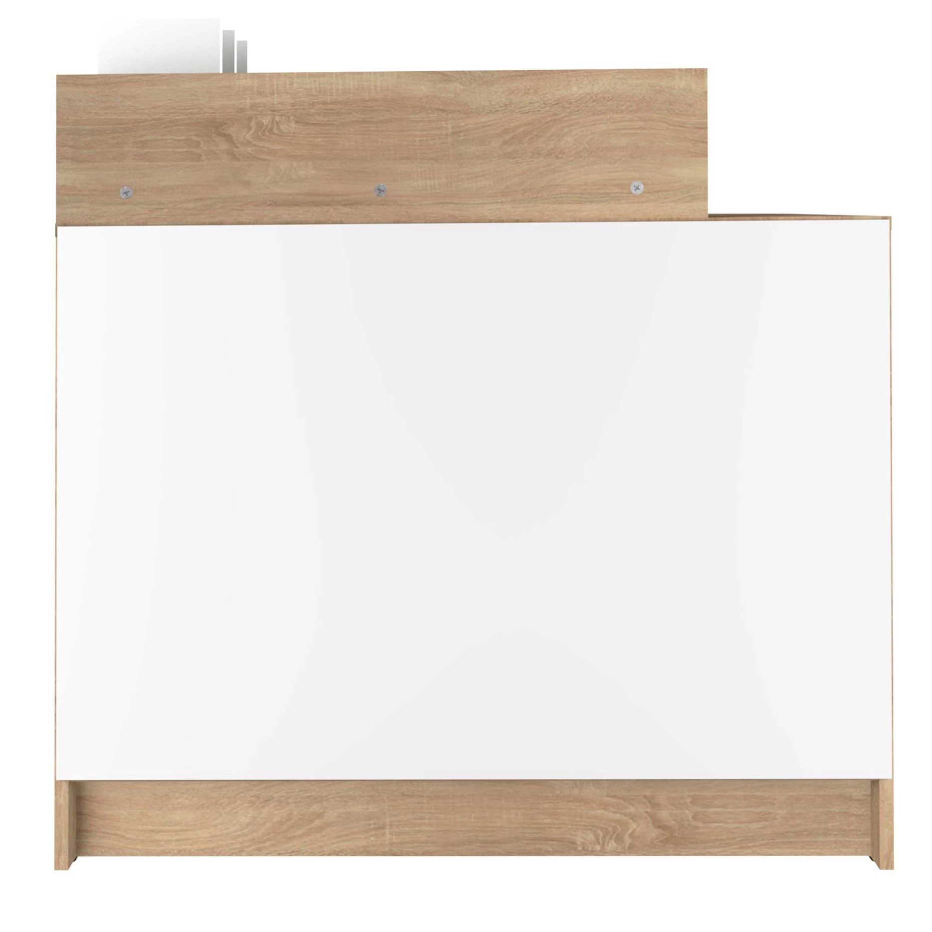 Hoekbureau Wall - Eik/wit 6 Hoekbureau Wall - Eik/wit - Afbeelding 4