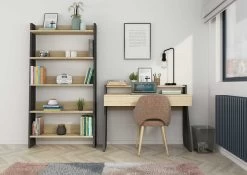 Boekenkast Quinty 95cm 5 Legplanken - Grijs/ Eik Decor 14 Boekenkast Quinty 95cm 5 Legplanken - Grijs/ Eik Decor -Collectie Slaapkamermeubels 1421 1422 001 71c3