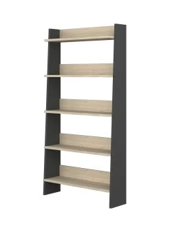 Boekenkast Quinty 95cm 5 Legplanken - Grijs/ Eik Decor 16 Boekenkast Quinty 95cm 5 Legplanken - Grijs/ Eik Decor -Collectie Slaapkamermeubels 1422 100 be5f