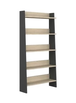 Boekenkast Quinty 95cm 5 Legplanken - Grijs/ Eik Decor 17 Boekenkast Quinty 95cm 5 Legplanken - Grijs/ Eik Decor -Collectie Slaapkamermeubels 1422 101 dcf5