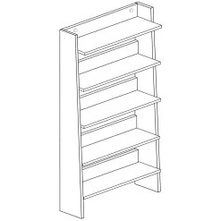 Boekenkast Quinty 95cm 5 Legplanken - Grijs/ Eik Decor 13 Boekenkast Quinty 95cm 5 Legplanken - Grijs/ Eik Decor -Collectie Slaapkamermeubels 1422 250 788d