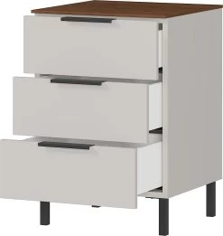 Nachtkastje Karsten - Kasjmier/walnoot 19 Nachtkastje Karsten - Kasjmier/walnoot -Collectie Slaapkamermeubels 1479 573 pe open a cut 4a41