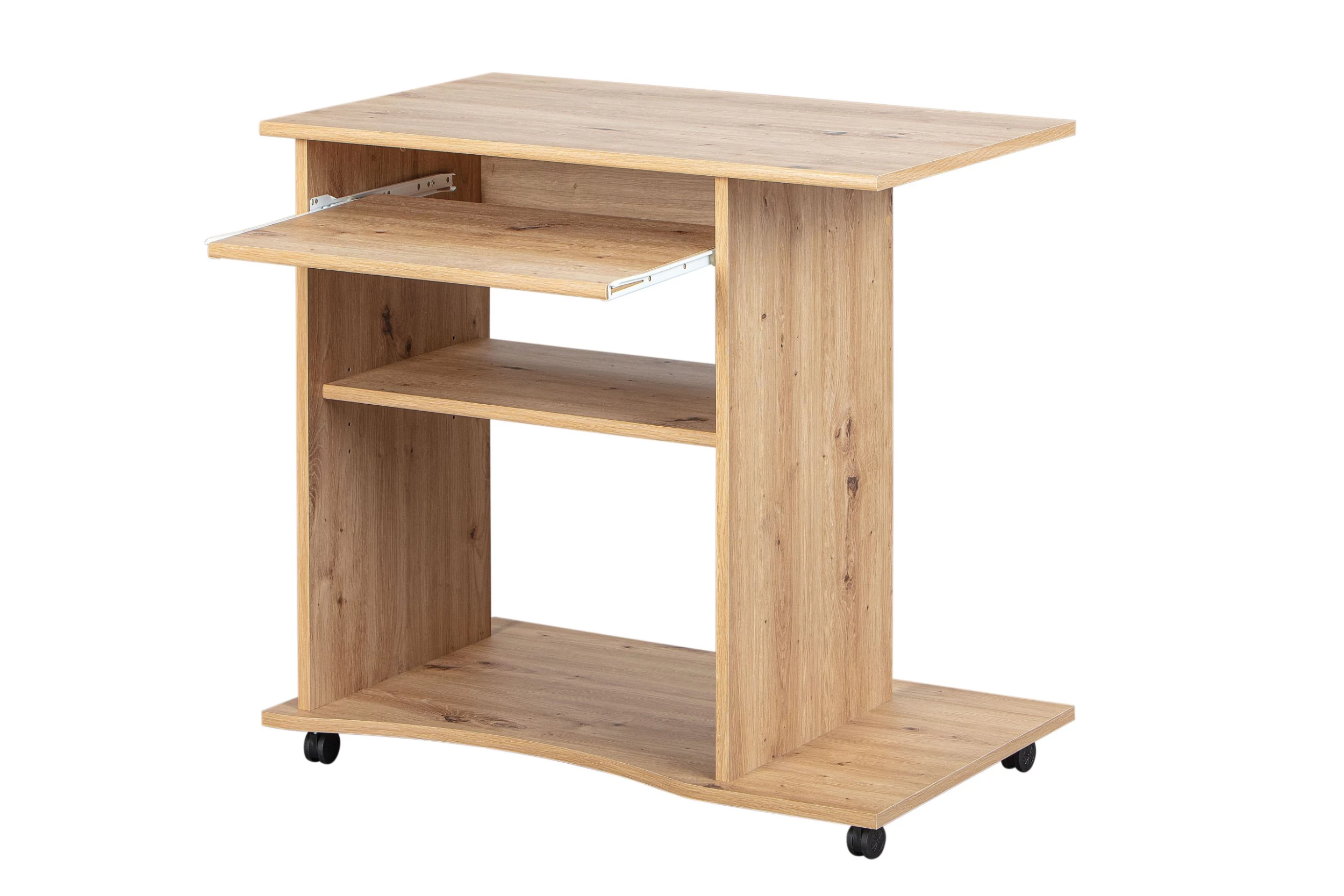 Computertafel Op Wielen Janus 80cm - Artisan Eik 5 Computertafel Op Wielen Janus 80cm - Artisan Eik - Afbeelding 3