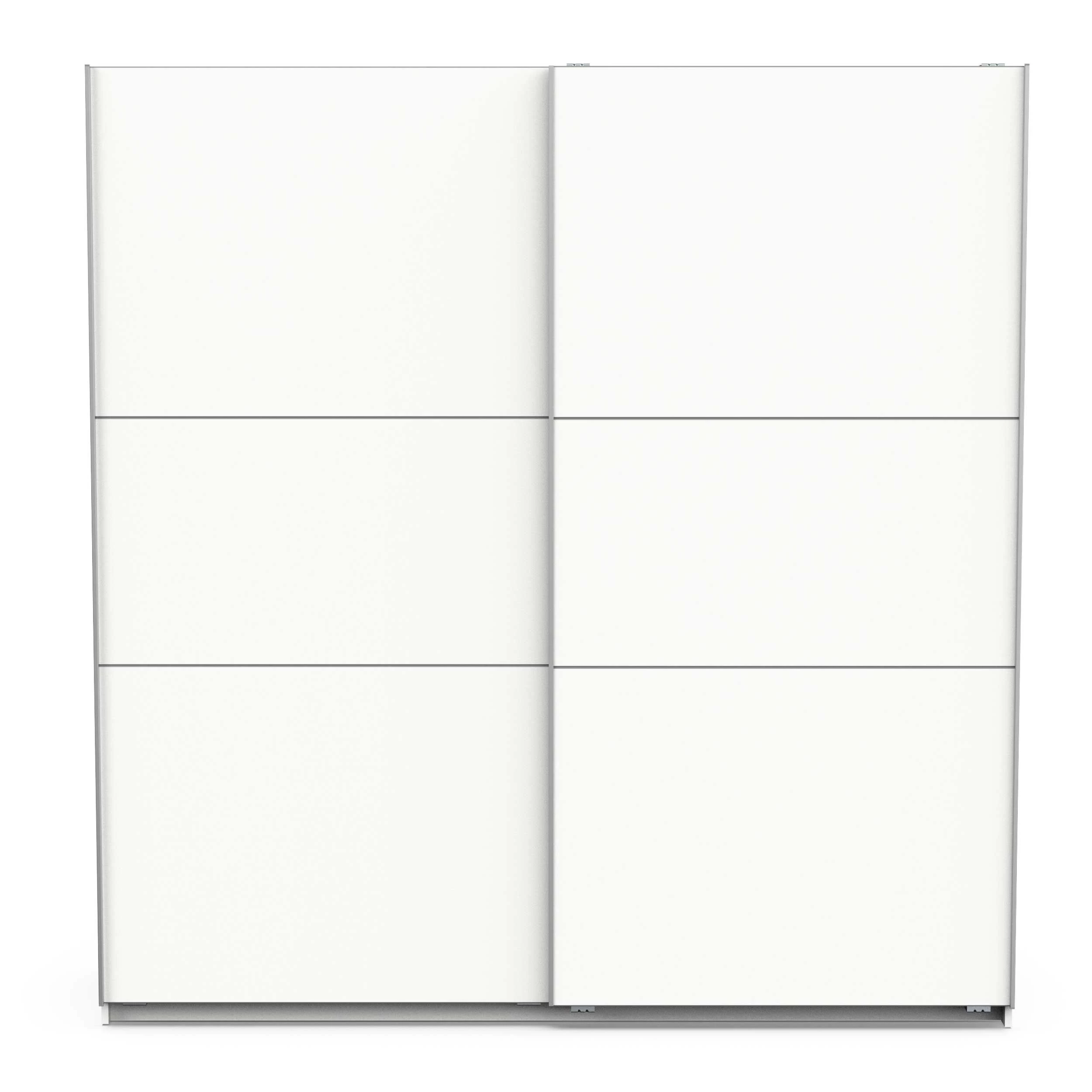 Garderobekast Spectre 195cm Met Schuifdeuren - Mat Wit 8 Garderobekast Spectre 195cm Met Schuifdeuren - Mat Wit - Afbeelding 6