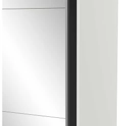 Garderobekast Spectre 148cm Met Schuifdeuren En Spiegel - Mat Wit -Collectie Slaapkamermeubels 190009 m1 34d5