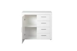 Commode Krups 94cm Met 1 Deur & 4 Lades - Wit -Collectie Slaapkamermeubels 19606020 10 7b5c