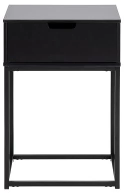 Nachtkastje Mistra 1 Lade - Zwart -Collectie Slaapkamermeubels 1EB00871 2A30 4286 A9DA A5D585B74874 2f52