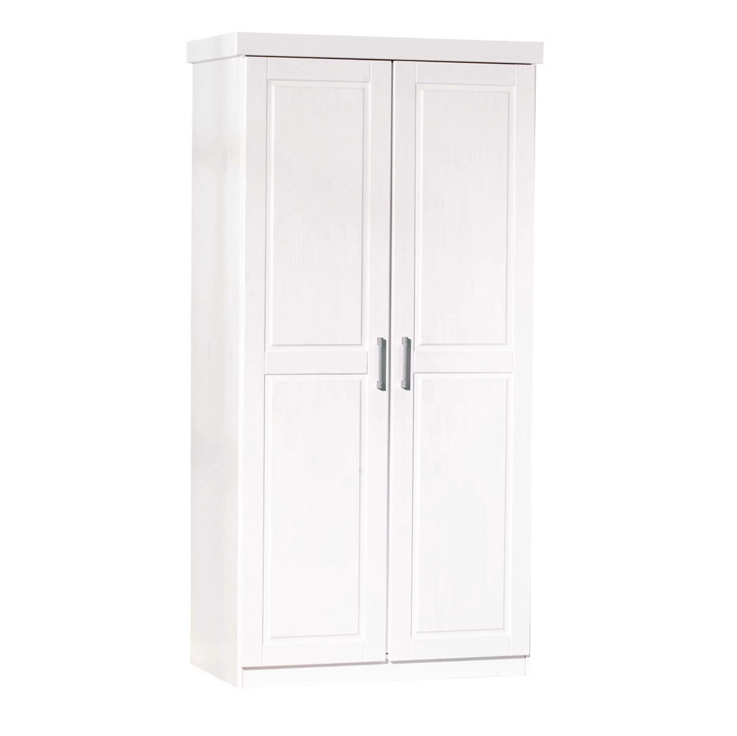 Kledingkast Leon 95cm Met 2 Deuren - Wit 12 Kledingkast Leon 95cm Met 2 Deuren - Wit - Afbeelding 10