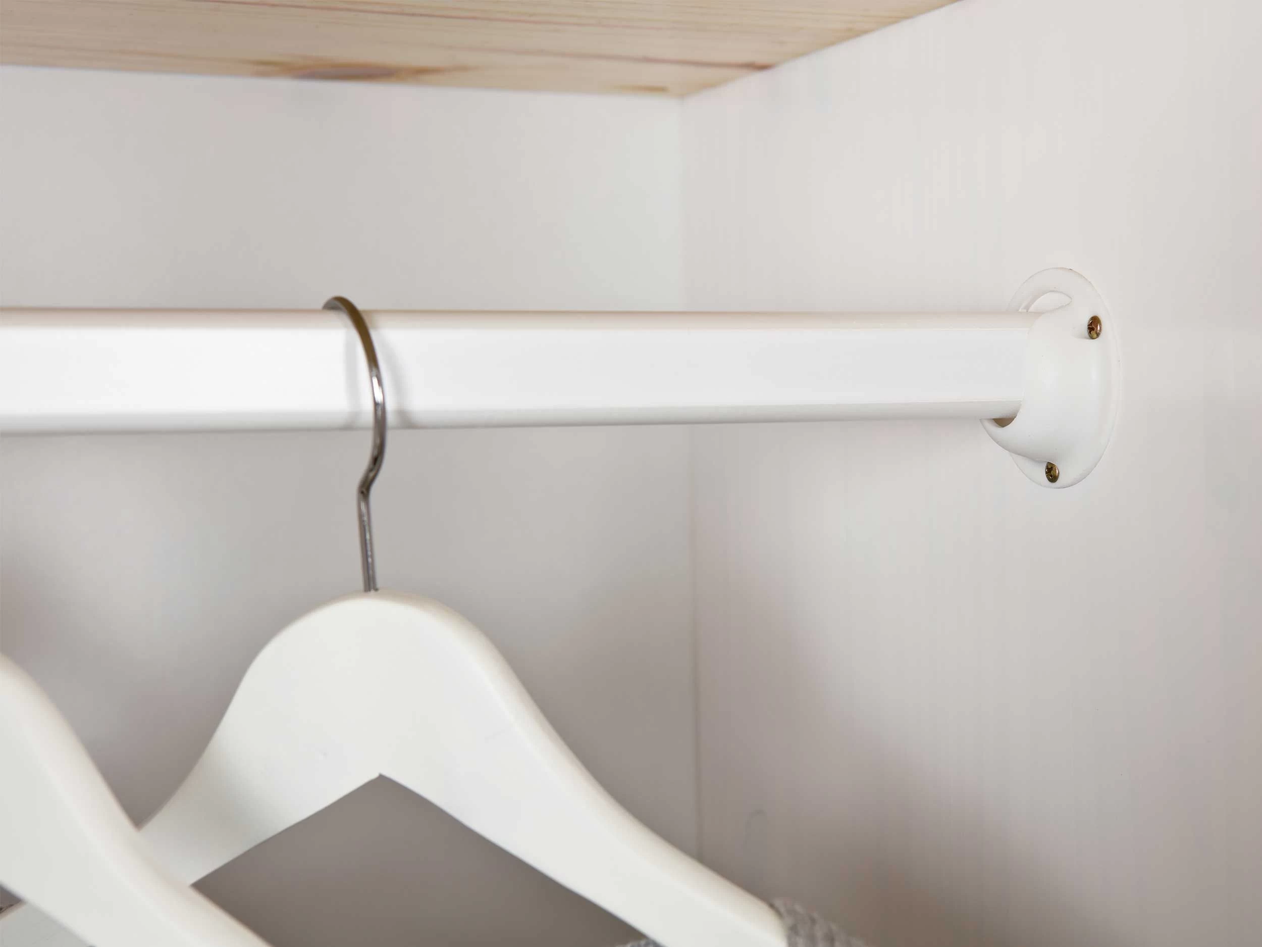 Kledingkast Leon 95cm Met 2 Deuren - Wit 8 Kledingkast Leon 95cm Met 2 Deuren - Wit - Afbeelding 6