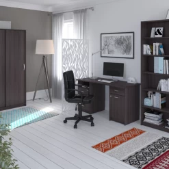 Bureaustoel Karl-matzwart PU En Polyester -Collectie Slaapkamermeubels 20900240 74 21ca