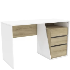 Bureau Jeffry-Kronberg Eik/mat Wit 15 Bureau Jeffry-Kronberg Eik/mat Wit -Collectie Slaapkamermeubels 20900240 2023 05 08T084542.383 f23f