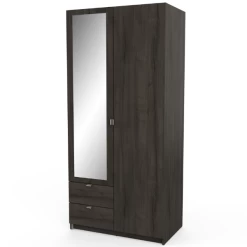 Kleerkast Melinda 2 Draaideuren, 2 Lades, 3 Legplanken En 1 Kledingroede-Waterford Eik -Collectie Slaapkamermeubels 20900240 2023 05 08T093441.336 1d64