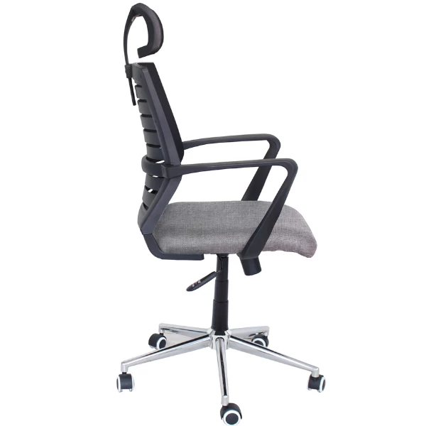 Bureaustoel Moos-matzwarte Mesh Stof/donkergrijze Stof 11 Bureaustoel Moos-matzwarte Mesh Stof/donkergrijze Stof - Afbeelding 9