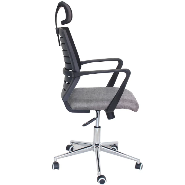 Bureaustoel Moos-matzwarte Mesh Stof/donkergrijze Stof 10 Bureaustoel Moos-matzwarte Mesh Stof/donkergrijze Stof - Afbeelding 8