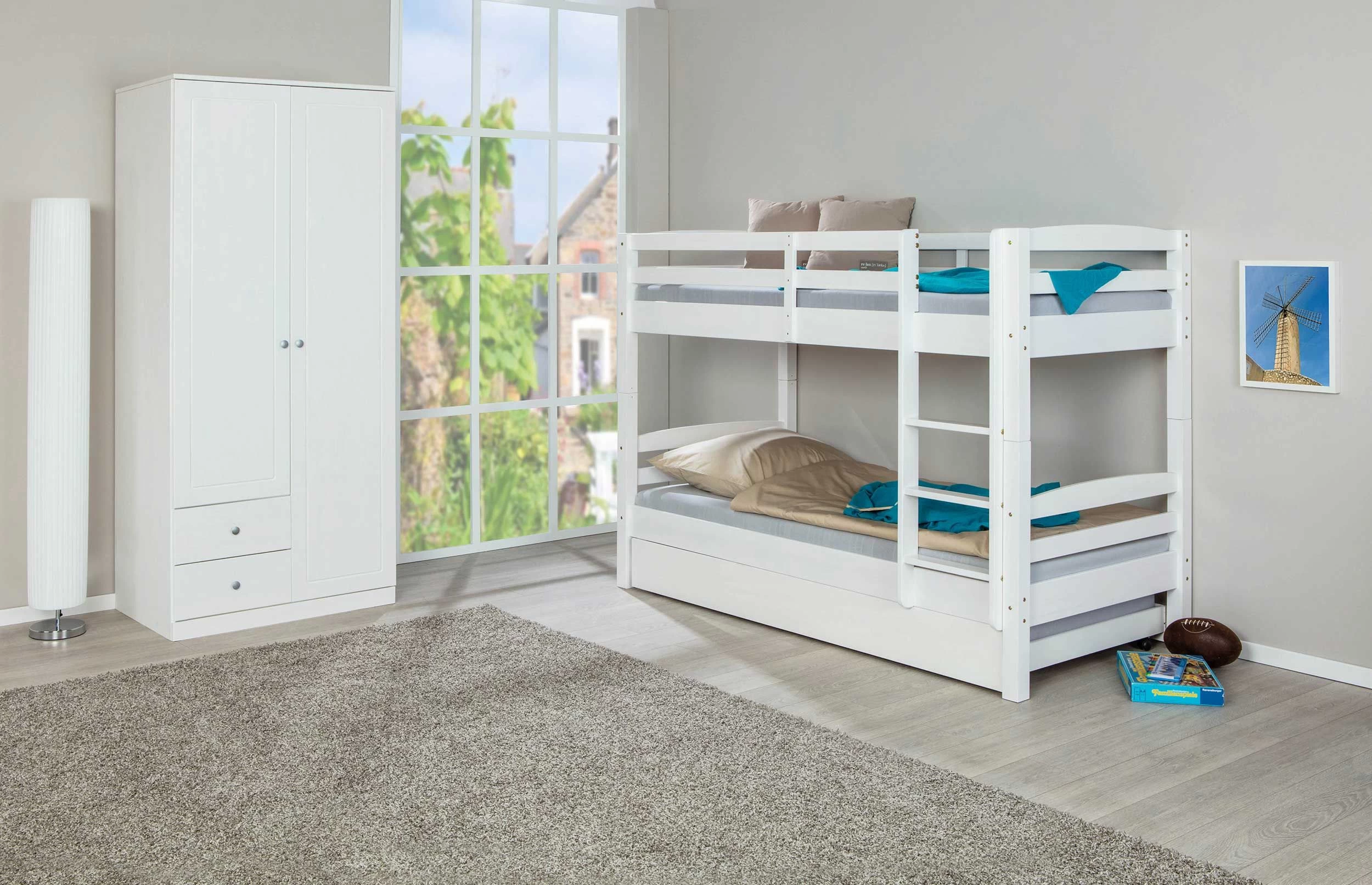 Stapelbed David 90x190 - White Wash 4 Stapelbed David 90x190 - White Wash - Afbeelding 2