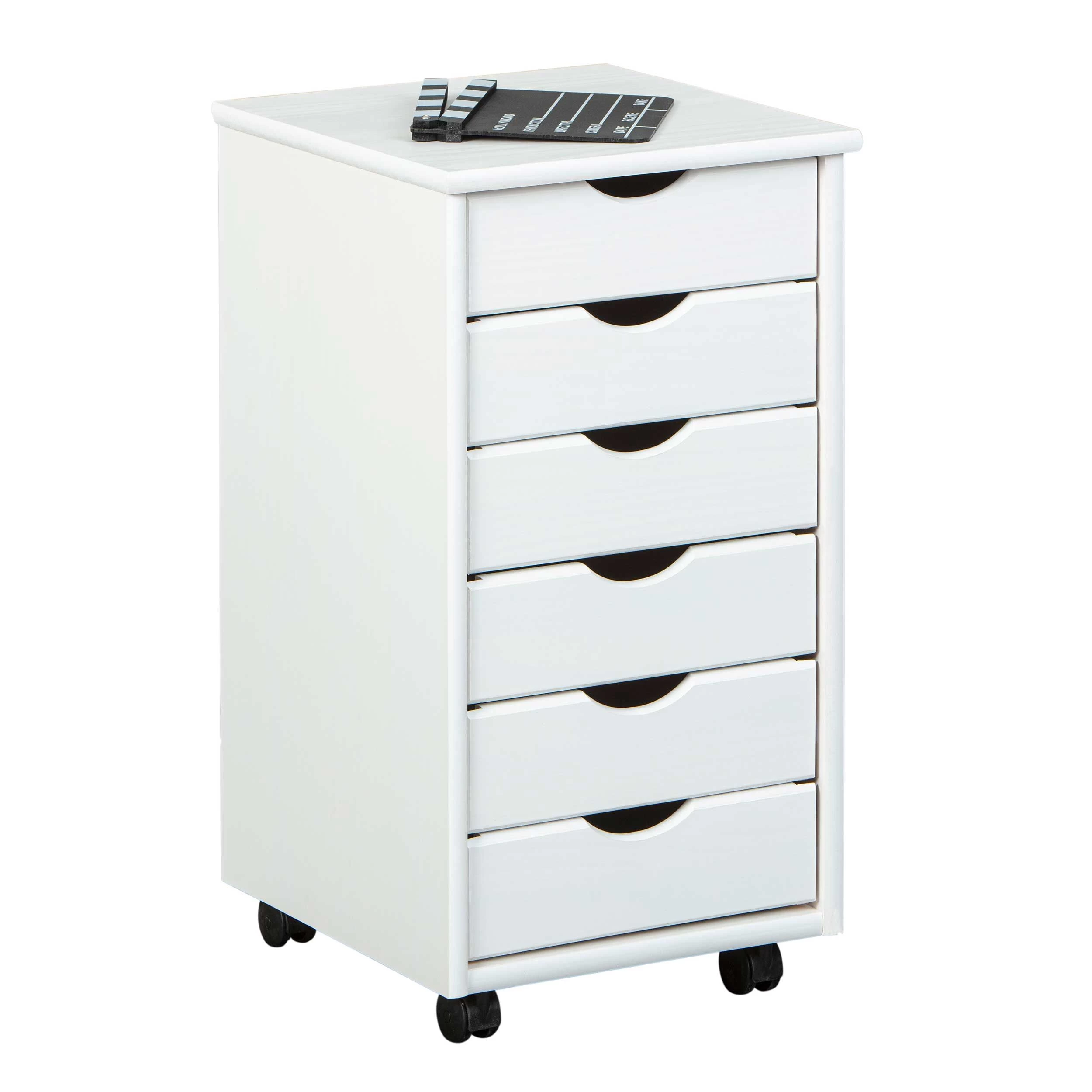 Ladeblok Lena Met Wieltjes - Wit 6 Ladeblok Lena Met Wieltjes - Wit - Afbeelding 4