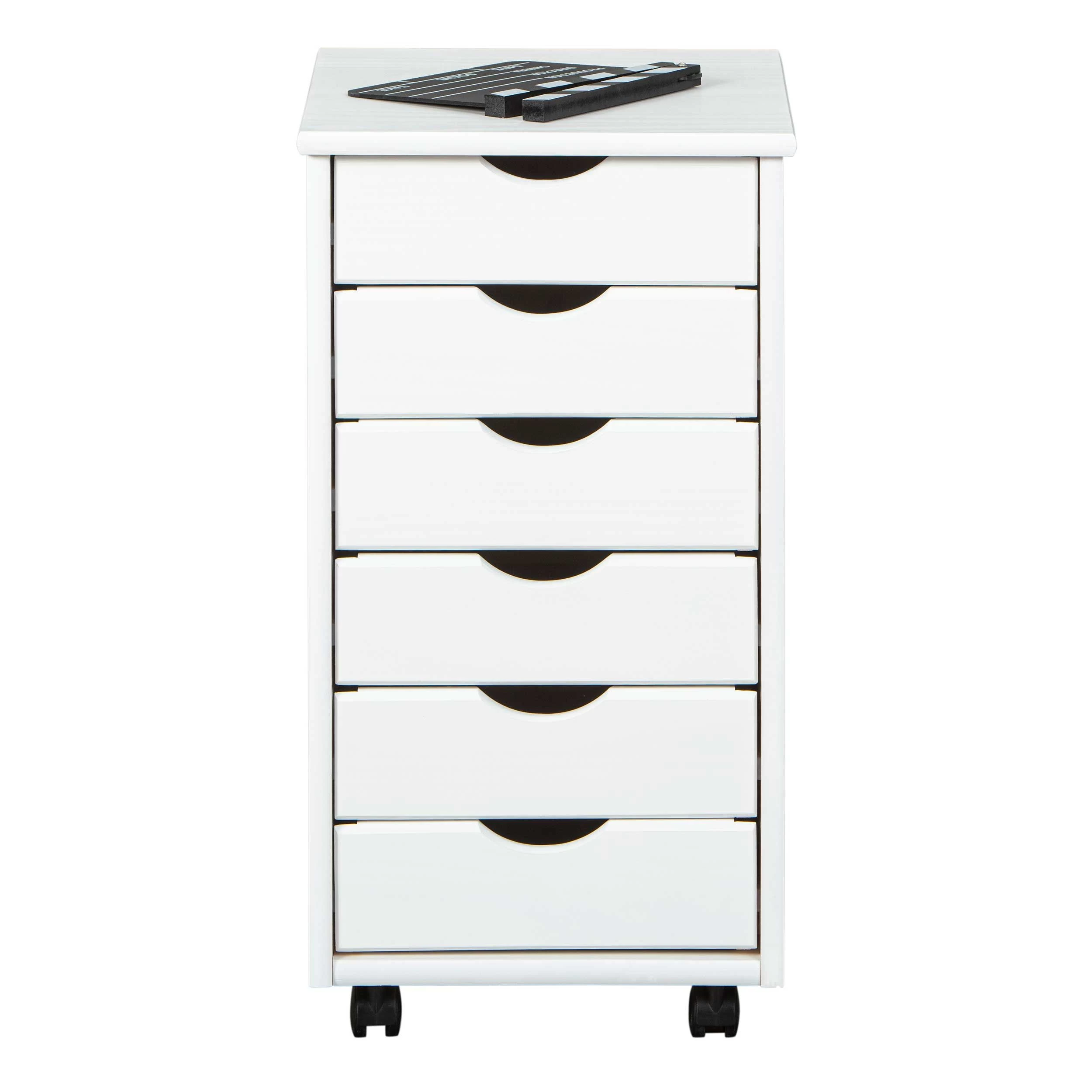 Ladeblok Lena Met Wieltjes - Wit 4 Ladeblok Lena Met Wieltjes - Wit - Afbeelding 2