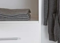 Kledingkast Geraldo 140cm Met 3 Deuren & Spiegel - Wit -Collectie Slaapkamermeubels 20900930 03 0a54