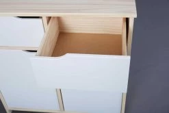 Commode Eidur 80cm 2 Deuren & 2 Lades - Natuur/wit 14 Commode Eidur 80cm 2 Deuren & 2 Lades - Natuur/wit -Collectie Slaapkamermeubels 20901110 Gudjam Kommode 9 0f4f