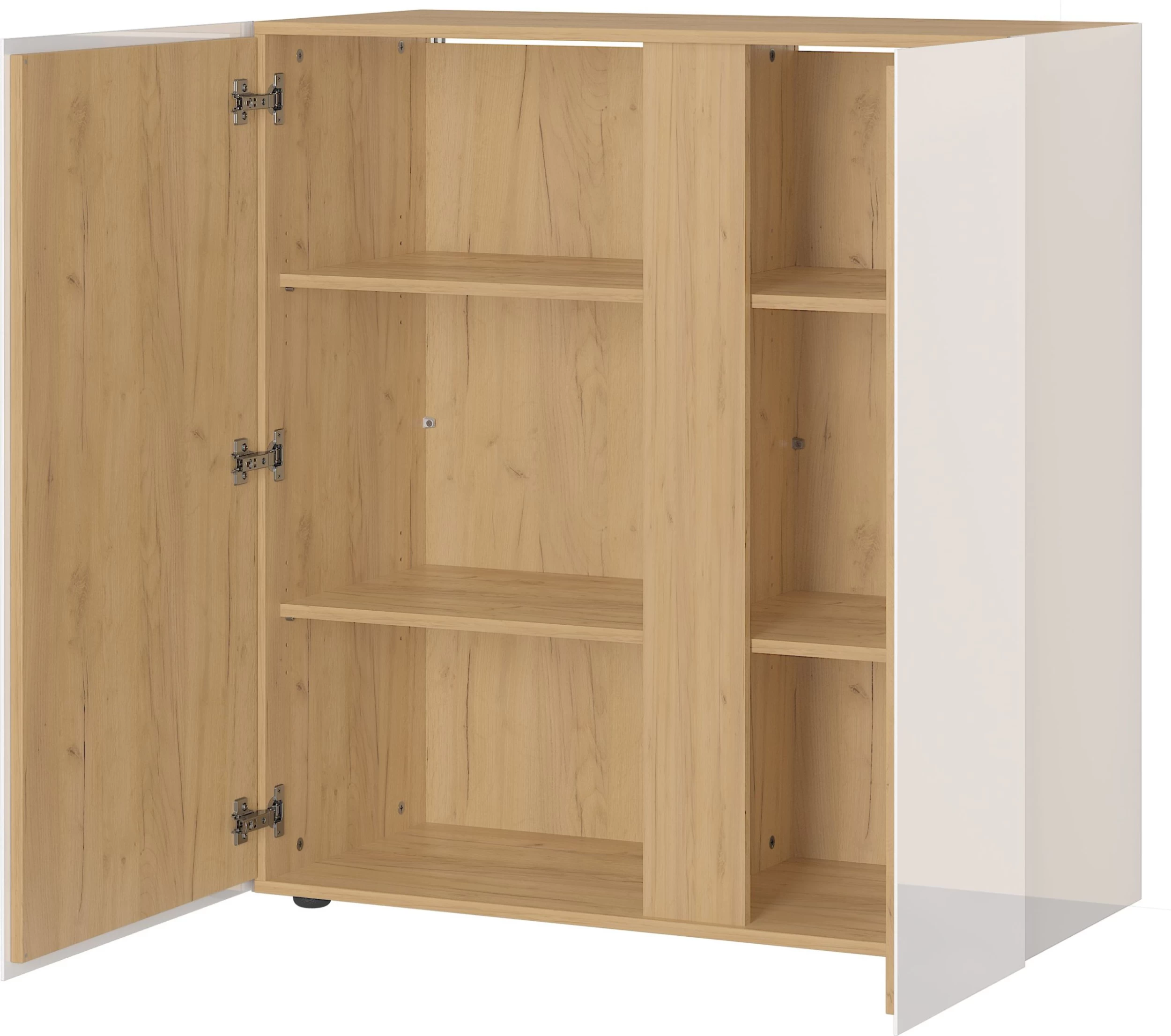 Commode Mussa 2 Deuren 94 Cm - Eik/kasjmier 7 Commode Mussa 2 Deuren 94 Cm - Eik/kasjmier - Afbeelding 5