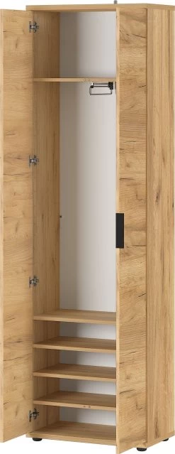 Garderobekast Frodo Met 2 Deuren - Eik 10 Garderobekast Frodo Met 2 Deuren - Eik -Collectie Slaapkamermeubels 2796 243 pe open a cut b24f