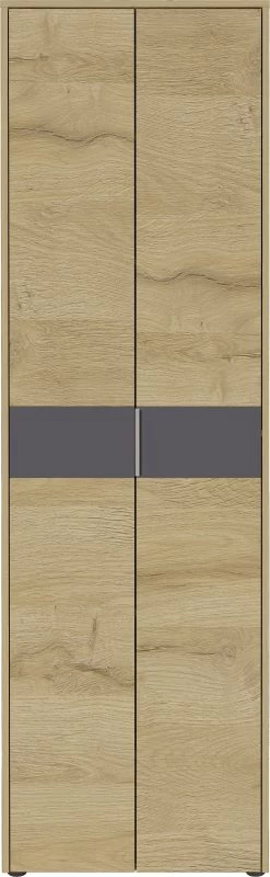 Garderobekast Beck 2 Deuren 60 Cm - Eik/grafiet 13 Garderobekast Beck 2 Deuren 60 Cm - Eik/grafiet -Collectie Slaapkamermeubels 2963 554 fr a cut d97f
