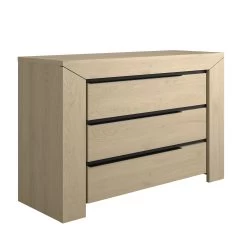 Commode East 3 Lades - Kastanje -Collectie Slaapkamermeubels 2 BRUGGE CH3H MH3H 05 1H3H160 02 440f