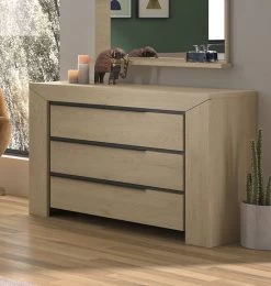 Commode East 3 Lades - Kastanje