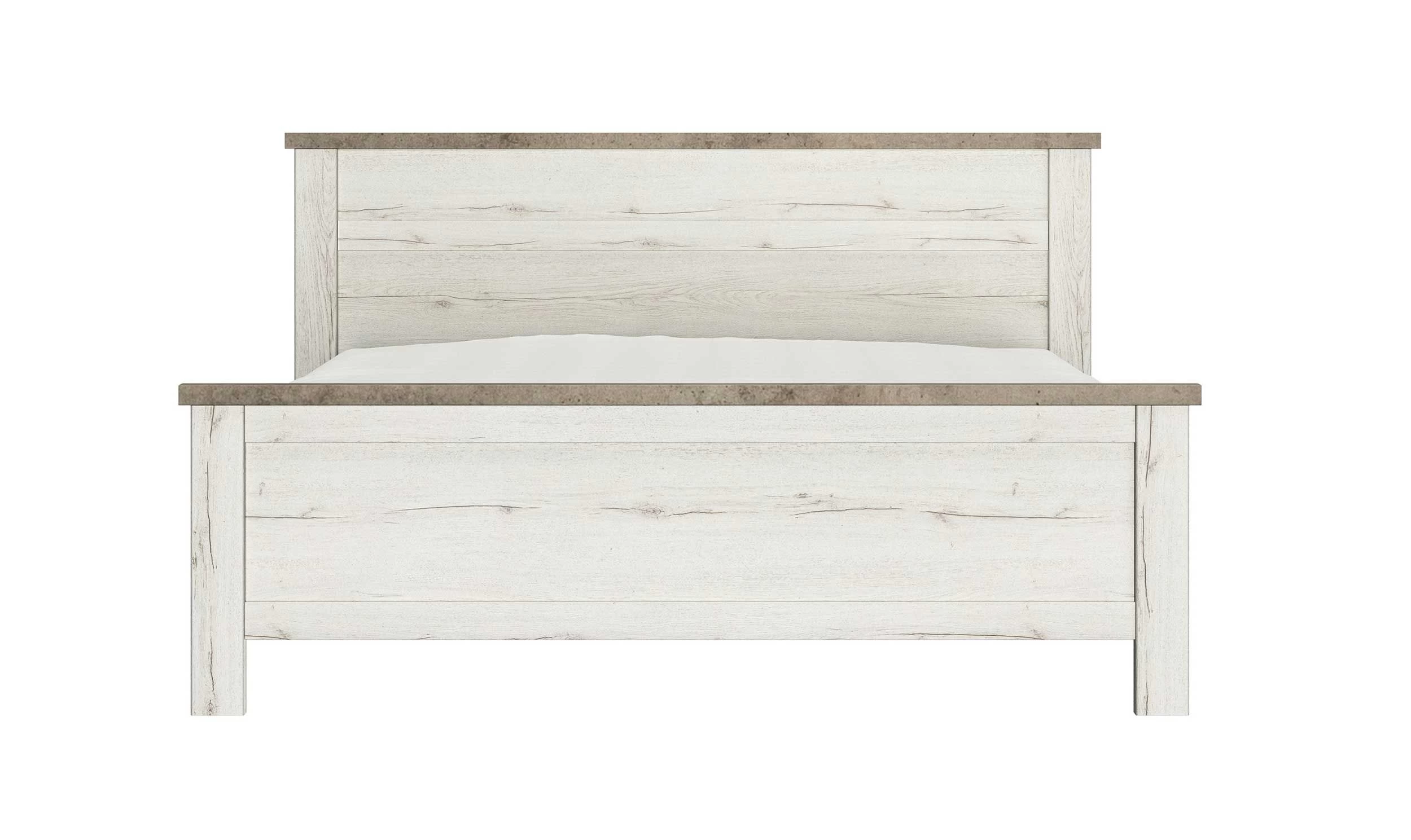 Tweepersoonsbed Mona 160x200 - Gebleekte Helvezia Eik 4 Tweepersoonsbed Mona 160x200 - Gebleekte Helvezia Eik - Afbeelding 2