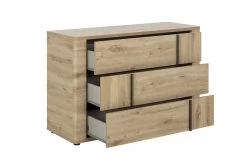 Commode Attitude 3 Laden - Eik -Collectie Slaapkamermeubels 2 CONFIDENCE CH2T MH2T 02 1H2T160 03 03b3