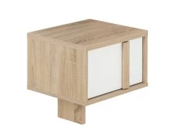 Wandnachtkastje Alto 1 Lade - Sonoma Eik/wit -Collectie Slaapkamermeubels 2 CURTYS CH1Y MH1Y 5 1H1Y145 02 cbcb