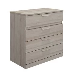 Commode Cody 4 Lades - Lichtgrijze Eik -Collectie Slaapkamermeubels 2 CYRUS CH0H MH0K 1H0H160 01 14b6