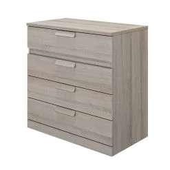 Commode Cody 4 Lades - Lichtgrijze Eik -Collectie Slaapkamermeubels 2 CYRUS CH0H MH0K 1H0H160 02 4fe8